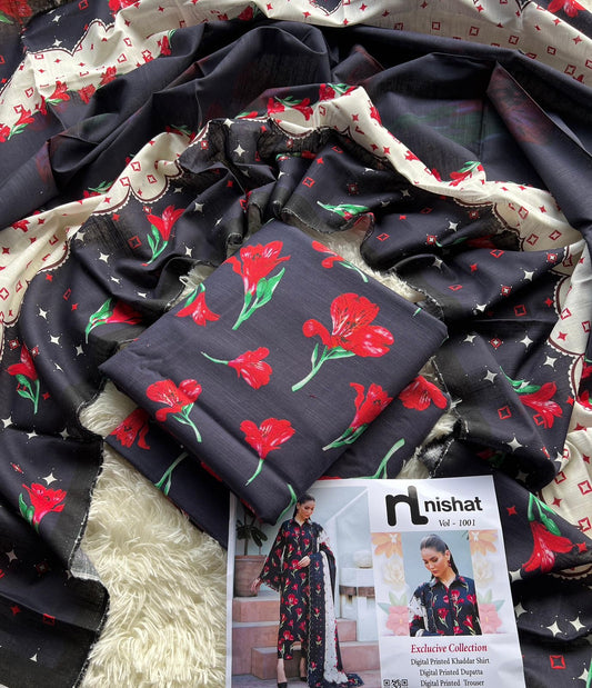 Nishat khaddar 3pc