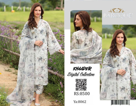 Baroque Khaddar 3pc