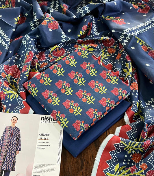 Nishat lawn 3pc