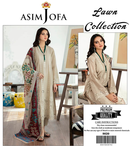 Asim jofa Lawn 3pc