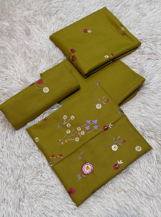 Indian Booti Dhanak 3pcs
