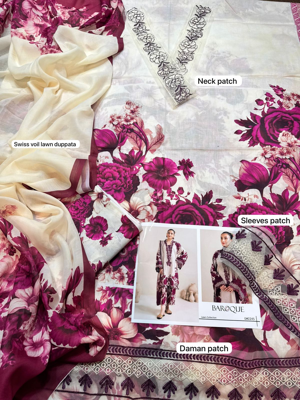 Baroque Lawn 3pc