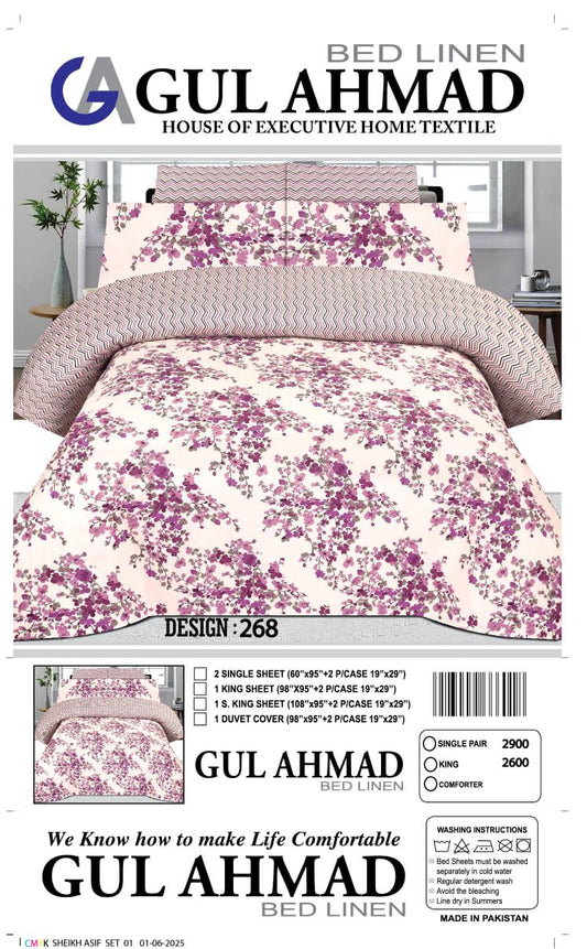 Gul Ahmed Cotton Bed Sheet