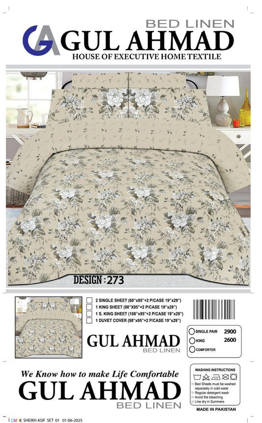 Gul Ahmed Cotton Bed Sheet