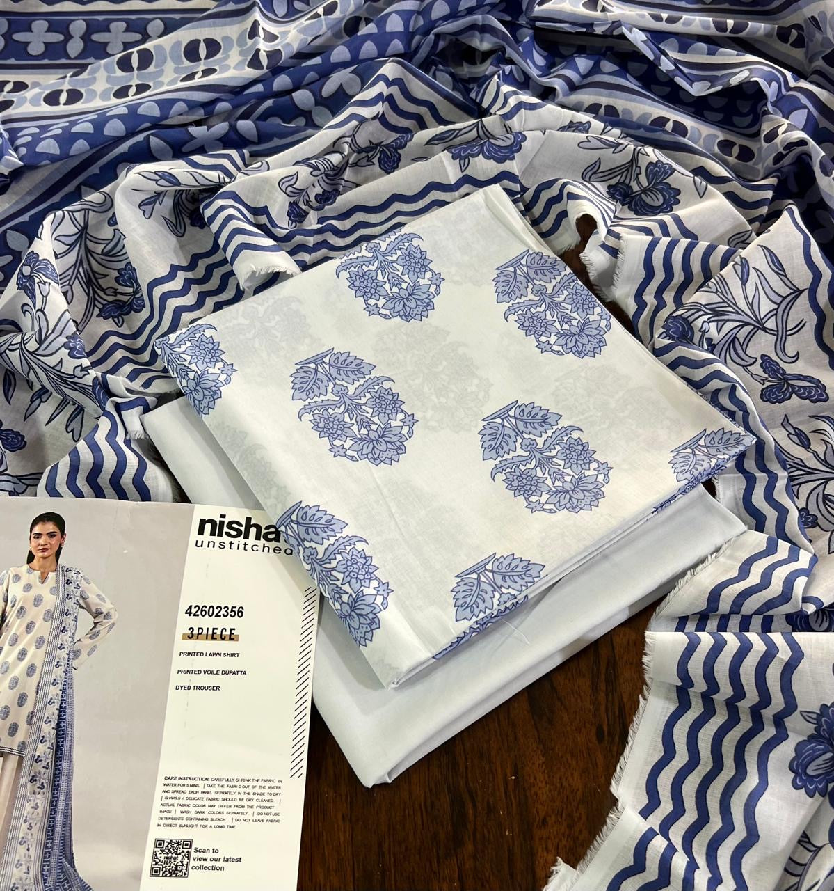 Nishat lawn 3pc