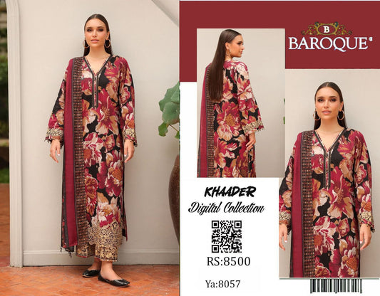 Baroque Khaddar 3pc