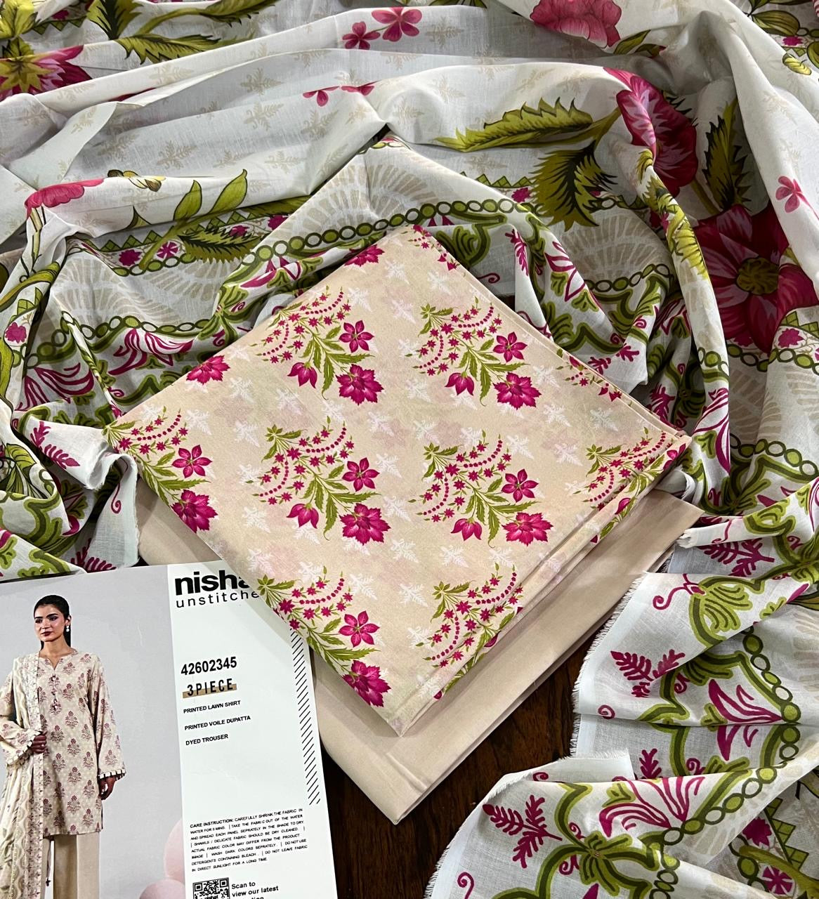 Nishat lawn 3pc