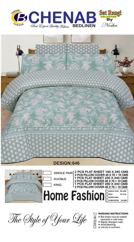 CHenab Cotton Bedsheet