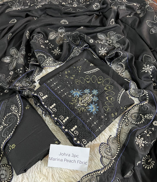 Johra Marina  Peach 3pc