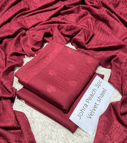 Johra Leather Peach 3pc