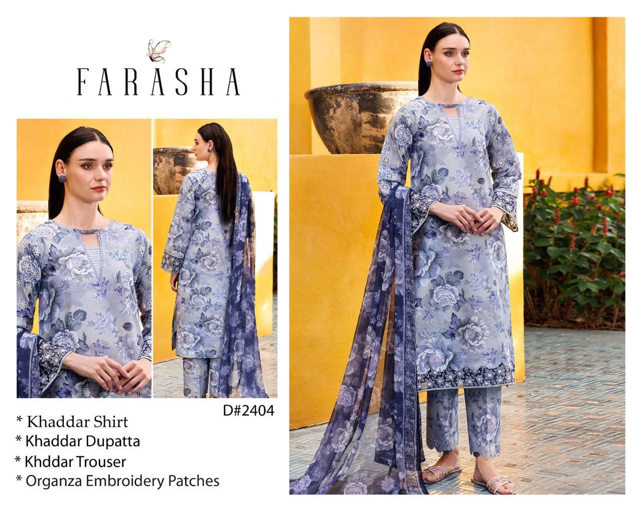 Farasha Khaddar 3pc