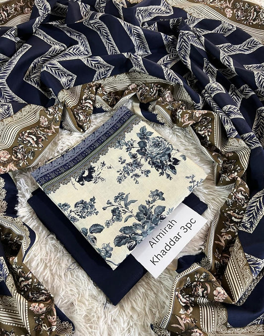 Chunri & Almirah Khaddar 3pc