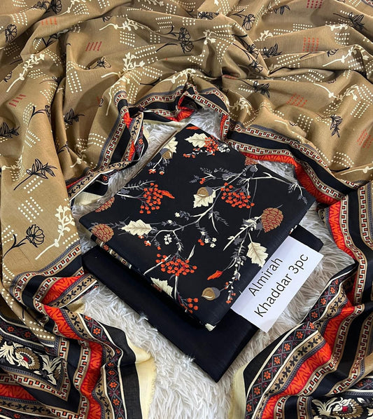 Chunri & Almirah Khaddar 3pc