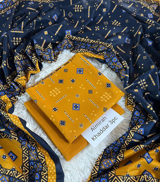 Chunri & Almirah Khaddar 3pc