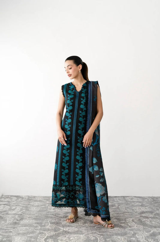Zaib Lawn 3Pc