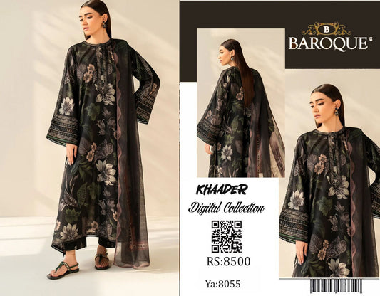 Baroque Khaddar 3pc