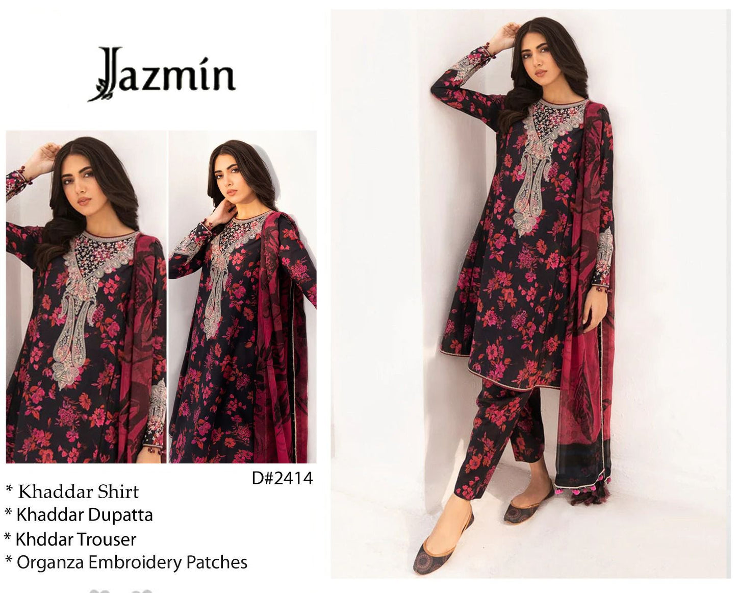 Jazmin Khaddar 3pc