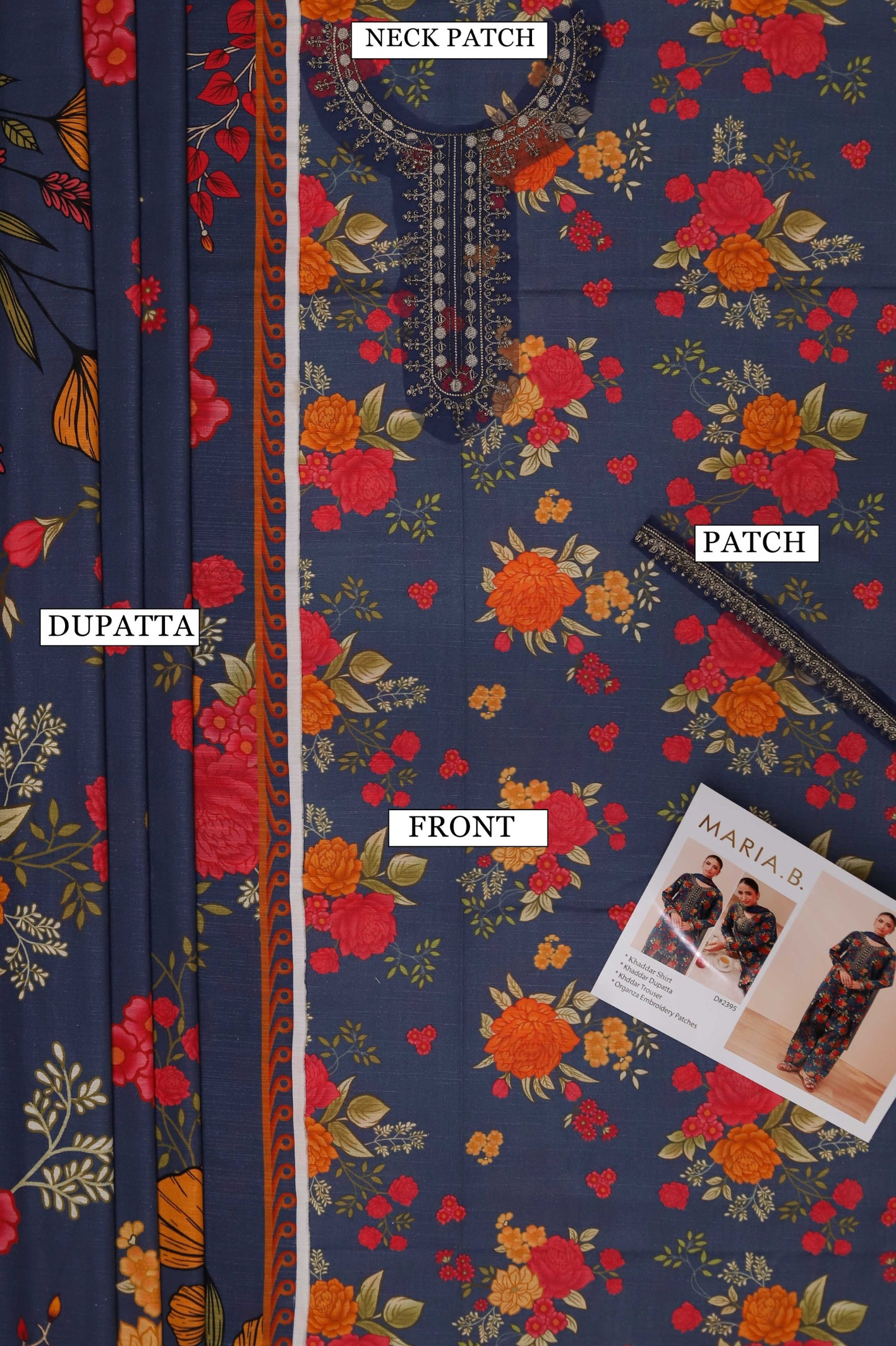 Maria B Khaddar 3pc