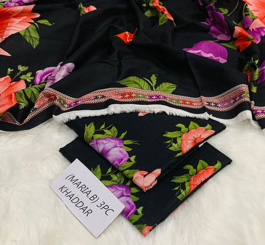 Maria B khaddar 3pc