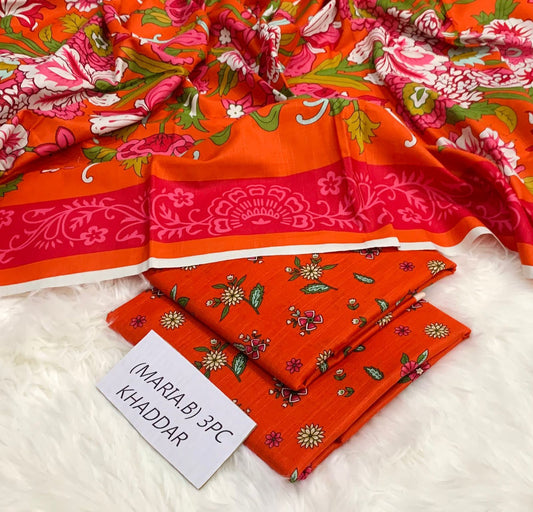 Maria B khaddar 3pc