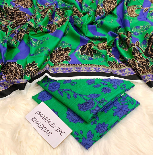 Maria B khaddar 3pc