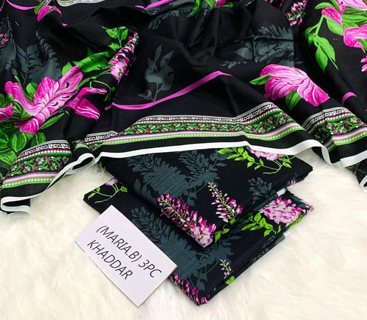 Maria B khaddar 3pc