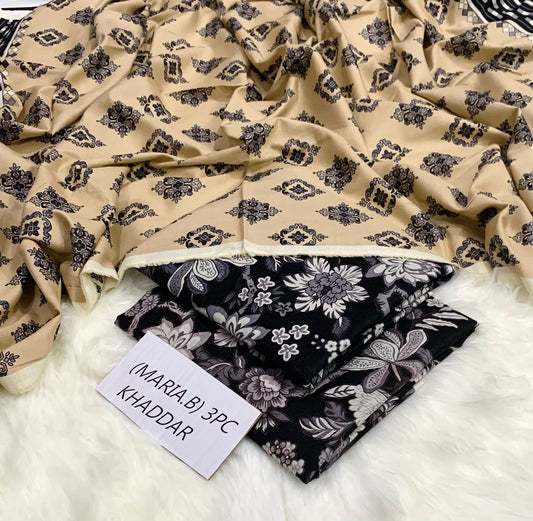 Maria B khaddar 3pc