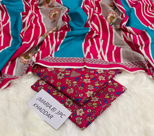 Maria B khaddar 3pc