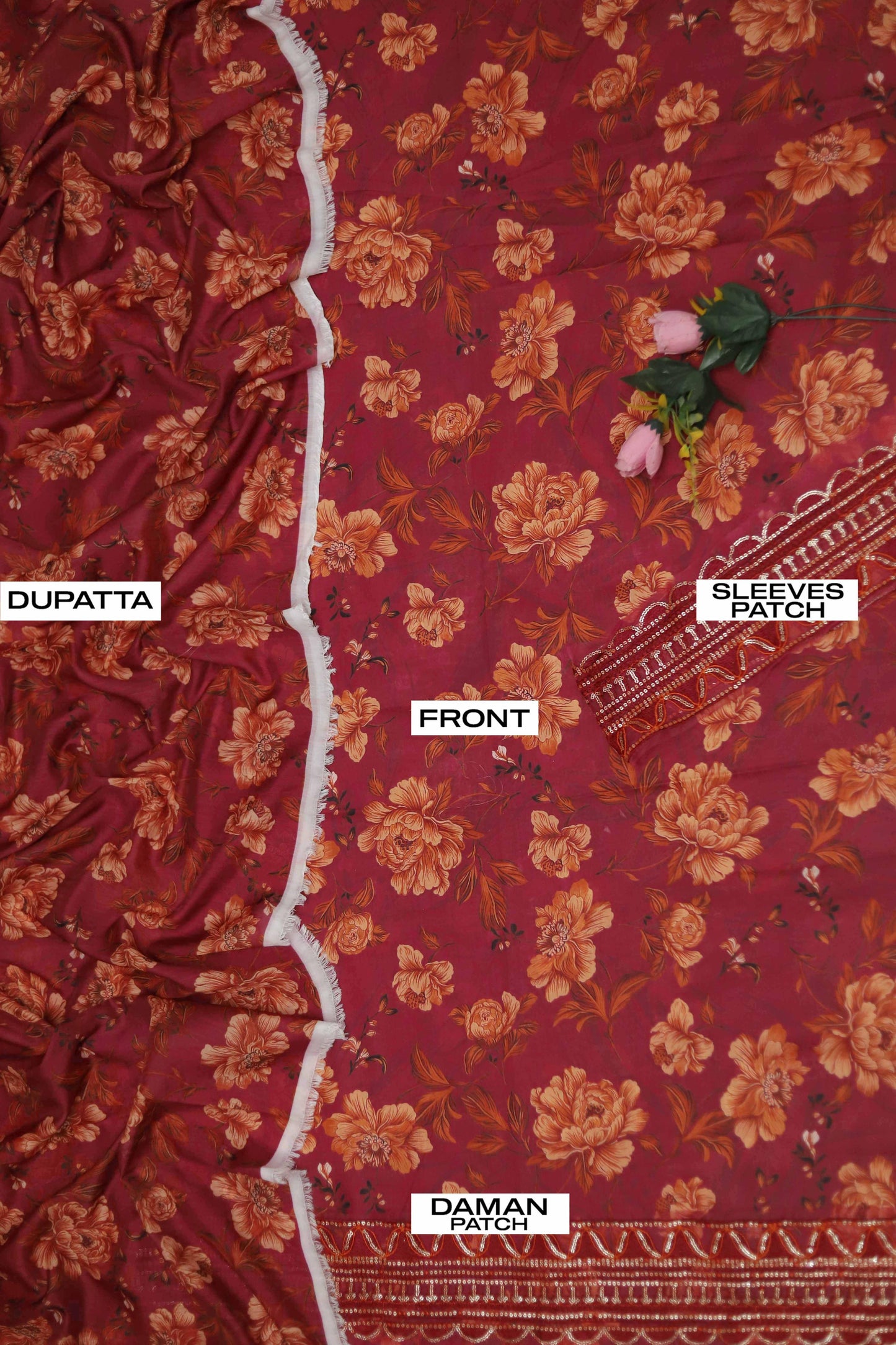 Maria B Lawn 3Pc