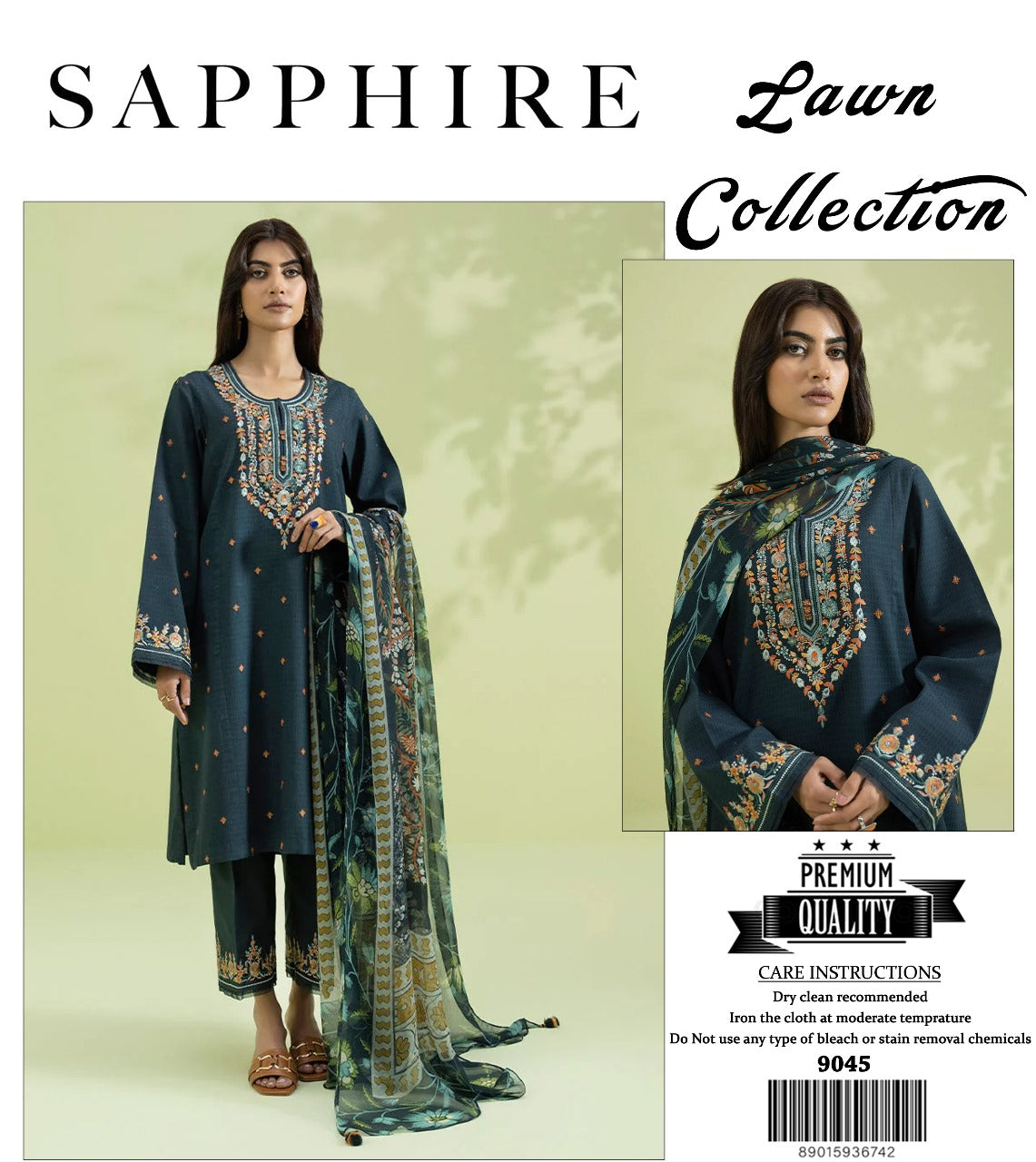 Sapphire Lawn 2pc 668