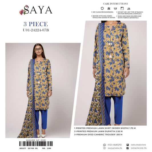 SAYA LAWN 3pc