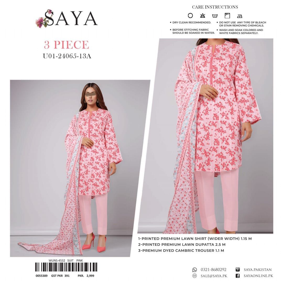 SAYA LAWN 3pc