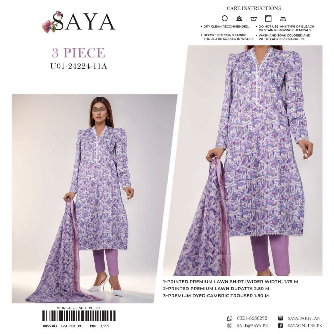 SAYA LAWN 3pc