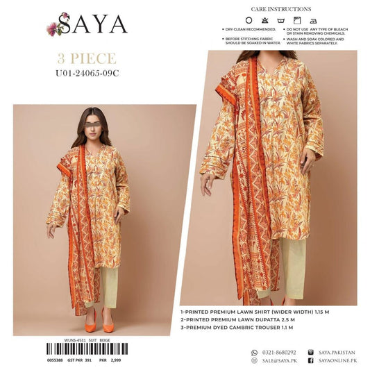 SAYA LAWN 3pc