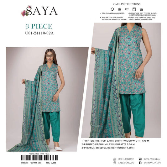 SAYA LAWN 3pc