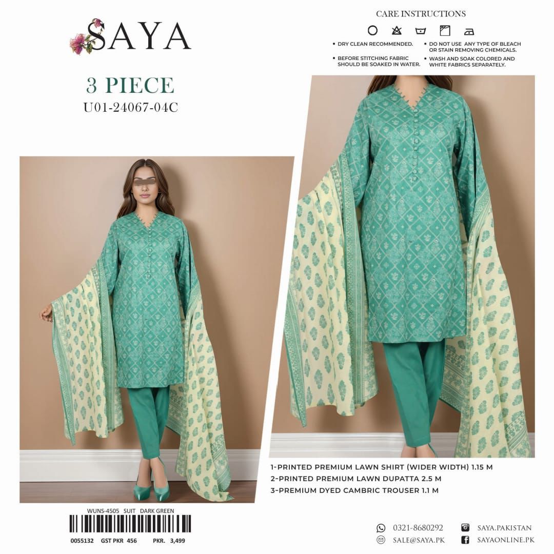 SAYA LAWN 3pc