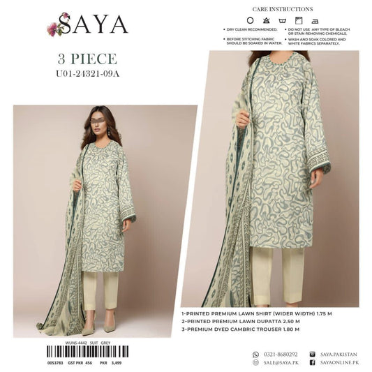 SAYA LAWN 3pc