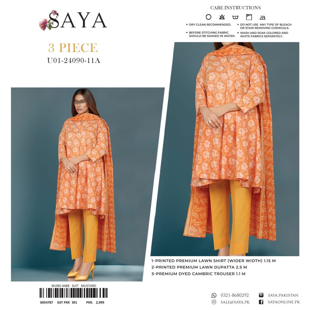 SAYA LAWN 3pc