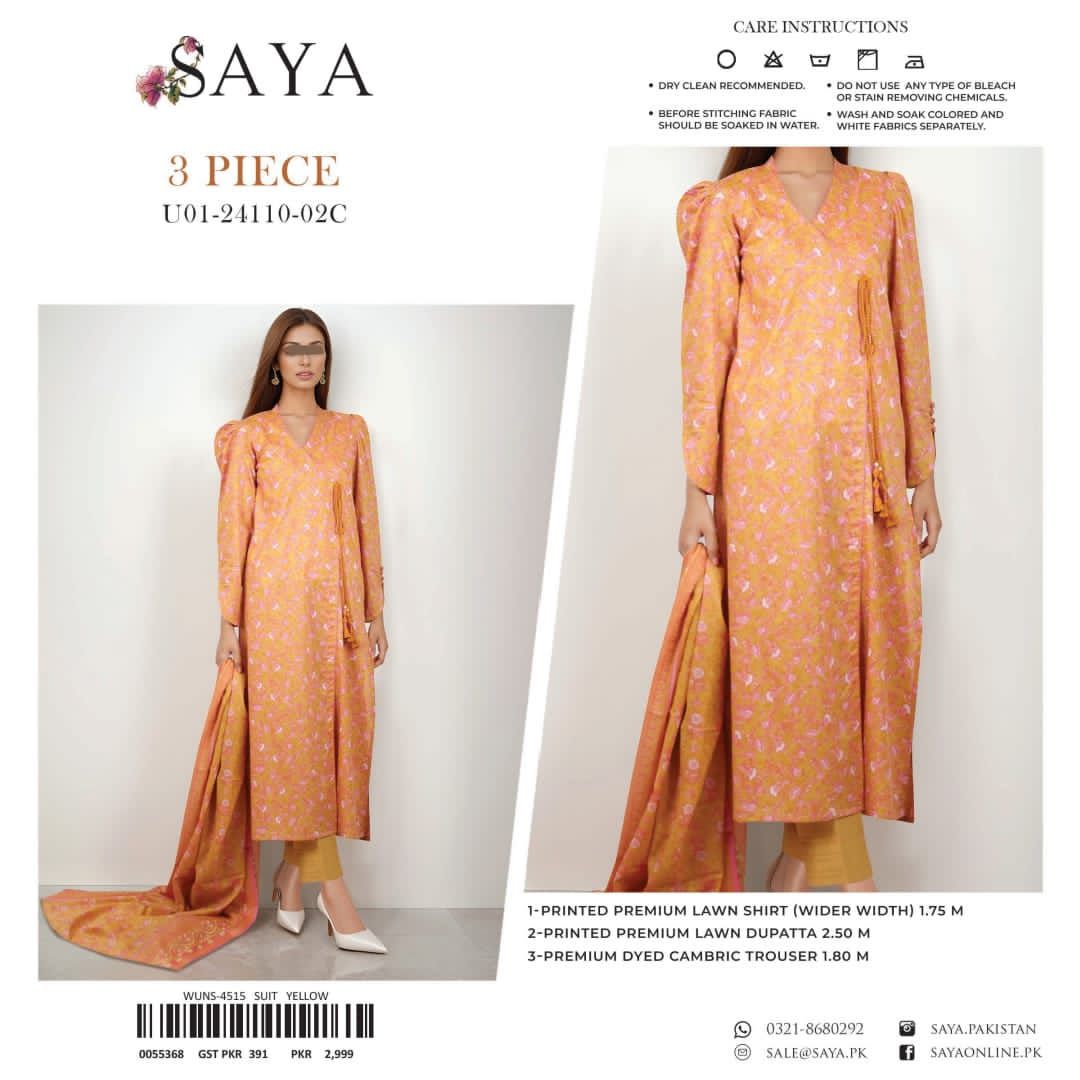 SAYA LAWN 3pc