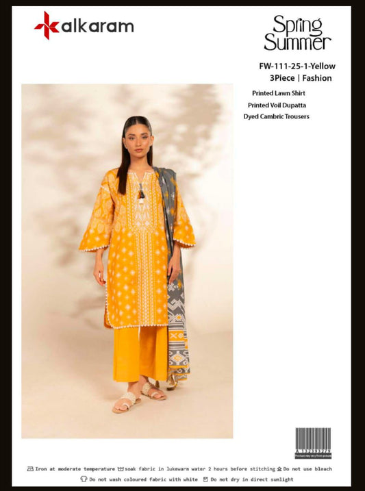 Alkaram Lawn 3pc