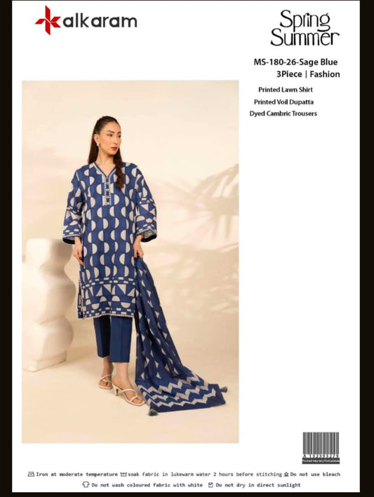 Alkaram Lawn 3pc