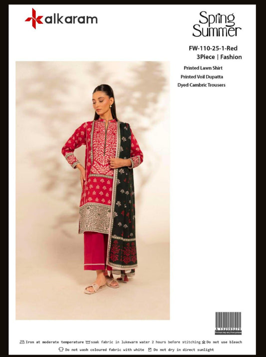Alkaram Lawn 3pc