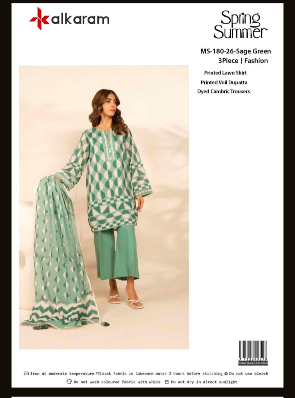 Alkaram Lawn 3pc