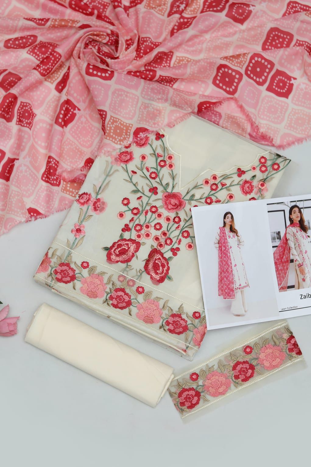 Zaib Lawn 3pc
