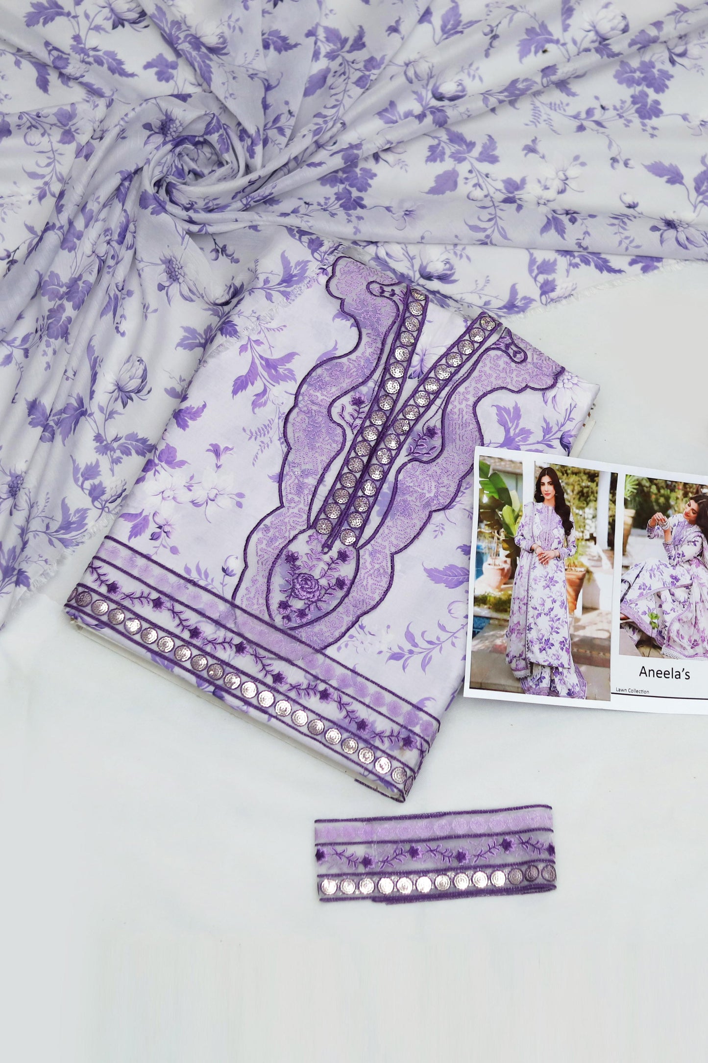 Aneela’s  Lawn 3p (Lawn Dupatta)